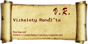 Vizkelety Renáta névjegykártya